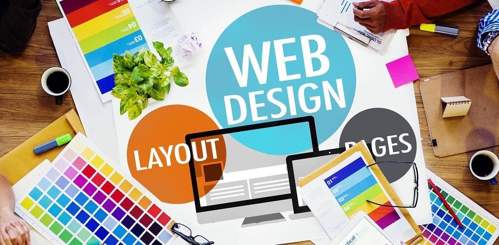 Yenilenmiş web tasarımı için renk paleti çalışması